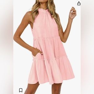 Size L : Sleeveless halter sundress